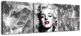 Gario Órás falikép Felvillanyozó Marilyn Monroe - 3 részes Méret: 90 x 30 cm