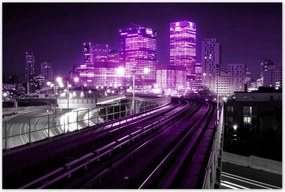 Poszterek 120x80 Lila felhĆkarcolĂłk