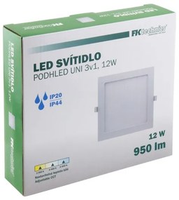 LED Fürdőszobai beépíthető lámpa LED/12W/230V 3000/4000/6000K IP44