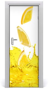 Ajtóposzter öntapadós citromlé 85x205 cm