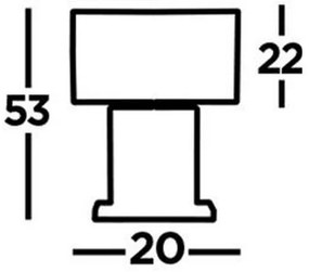 Searchlight EU54210BK - Asztali lámpa CLARENDON 1xE27/60W/230V fekete