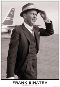 Plakát Frank Sinatra - London Airport 1961, (59.4 x 84 cm)