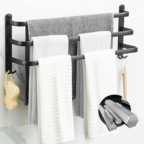 Loft Fürdőszobai Törölközőtartó Fali Akasztó 40cm