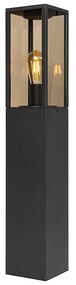 Füstös fekete kültéri állólámpa 80 cm IP44 - Charlois