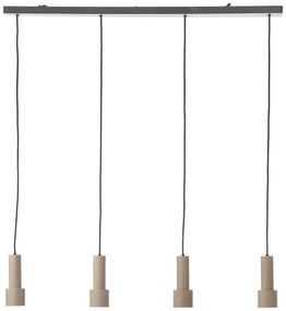 Brilliant - Csillár zsinóron CADIZ 4xGU10/10W/230V bronz