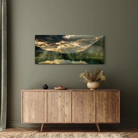 Tó a ragyogó nappal képe (120x50 cm)