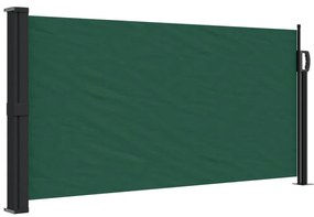 sötétzöld behúzható oldalsó napellenző 100 x 500 cm