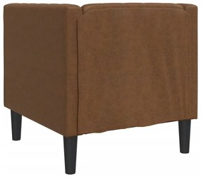 barna művelúr Chesterfield kanapéfotel