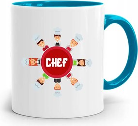 Kék Bögre Szakácsnak Chef A Legjobb Ajándék fényképes nyomtatással