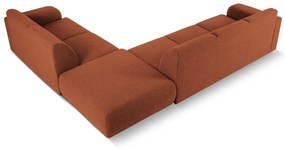 Barna buklé sarokkanapé (jobb oldali) Molino – Micadoni Home