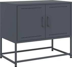 vidaXL antracitszürke acél TV-szekrény 68,5x39x60,5 cm