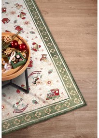 Zöld pamutkeverék szőnyeg karácsonyi mintával 160x230 cm Toy's Delight Green Christmas – Villeroy&amp;Boch