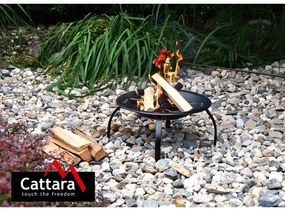 Vesuv tűzrakó hely grillráccsal és fedéllel, ø 48 cm - Cattara