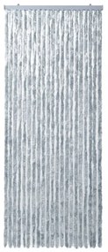 fehér és szürke zsenília rovarfüggöny 90 x 220 cm