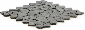 Andezit mozaik Garth, burkolat - fekete/sötétszürke