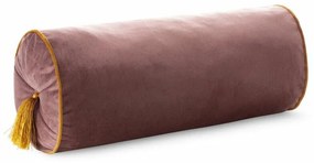 Velvet bársony hengerpárna Rózsaszín 20x45 cm