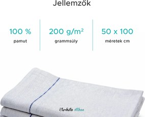 Orvosi kéztörlő MEDI 50 x 100 cm, 100% pamut