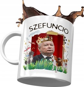 Bögre Jaroslaw Kaczynski Pis Politikusok Ajándék Nyomtatott Fotóval