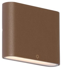 Modern kültéri fali lámpa rozsdabarna 11,5 cm LED-del IP65 - Batt