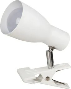 Beltéri csiptethető lámpa e27 20w fehér ebony