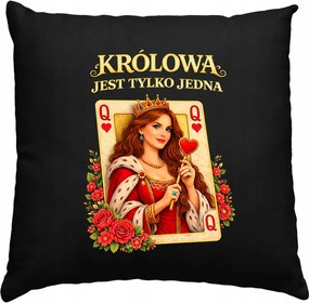 Királynő párna Csak Egy Ajándék Feleség Lány Fekete