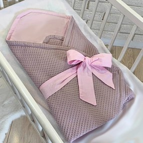 baby nellys luxus pólya, masnival, 75 x 75 cm - rózsaszín