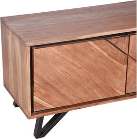 Natúr színű akácfa TV-állvány 150x51x40 cm Ambala – Interia Home &amp; Living