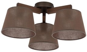 Brilagi - Felületre szerelt mennyezeti csillár LATTE 3xE27/15W/230V fenyő/barna