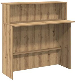 recepciós pult kézműves tölgy 100x50x103,5 cm szerelt fa