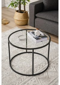 Berlin Black dohányzóasztal, 60 cm