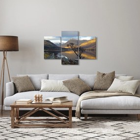 Kép - Hegyek a tónál (90x60 cm)
