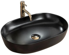 Pultos mosdó Rea Cleo Black Mat