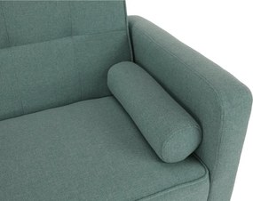 Kinyitható kanapé, zöld-mentol szövet, OTISA