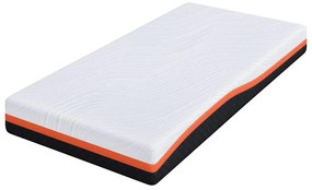 Matrac Fehér és Szürke 90 x 200 cm Gél Memóriahab