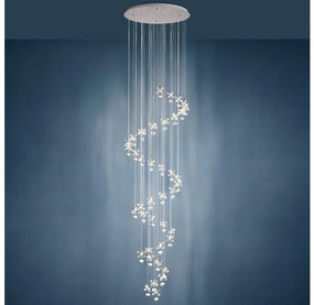Eglo 39545 - LED Dimmelhető kristálycsillár zsinóron PIANOPOLI 40xLED/1,8W/230