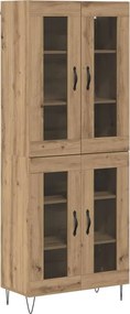 vidaXL Magasfiú Artisan tölgy 69,5 x 34 x 180 cm Faanyag