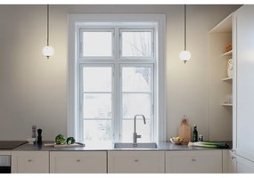 Sárgaréz színű fém LED függőlámpa üveg búrával ø 12 cm Audrey – UMAGE