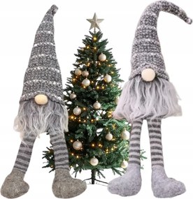 Manó Karácsonyi Dekoráció Karácsonyi Figura Dekoráció 37CM Szürke