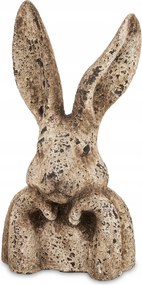 HĂșsvĂ©ti figura nyuszi dekorĂĄciĂł szĂŒrke barna fej