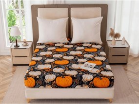 Mikroszálas gumis lepedő MAGIC PUMPKIN színes 180x200 cm