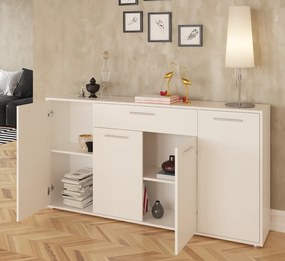 Komód, fehér, LUNIA