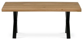 Dohányzóasztal 110x70cm, tömörfa, tölgyfa, KS-F110X DUB