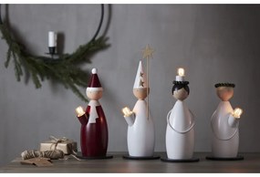 Fehér fénydekoráció karácsonyi mintával ø 12 cm Lucia Classic – Star Trading