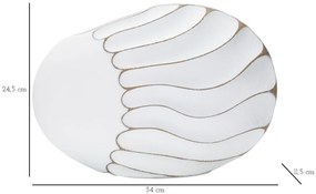 Váza polirezin vonalak 34x11,5x24,5cm
