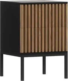 AKCE Éjjeliszekrény MEORATI 40x40cm, fekete/dub artisan II. osztály
