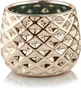 Kerámia Virágtartó Fedél 16cm Arany Glamour