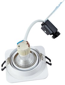 6 darabos, lekerekített, süllyesztett spotlámpa szett, fehér, GU10 50mm, forgatható és dönthető, IP44 - Alberto