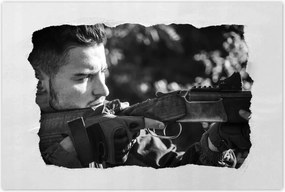 Poszterek 90x60 Vadász portré erdő