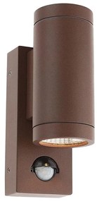 Redo 9455-LED Kültéri fali lámpa érzékelővel VINCE 2xLED/3W/230V IP54 barna