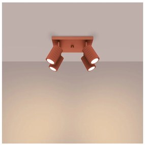 Téglavörös spotlámpa 25x25 cm Gleam – Sollux